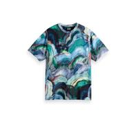 Scotch & Soda T-Shirt Coupe décontractée à l'avant et à l'arrière, Pitch Green 301, XL