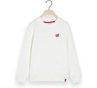 Scotch & Soda The Free Spirit Peace Bird Organic Cotton Sweatshirt Off Whi Taille: 10 | Pulls Outlet | kids |