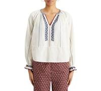 Scotch & Soda Top With Embroidery Details Soft Ice Taille: 40 | Chemisiers Outlet | Femme | Blanche