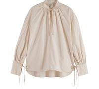 Scotch & Soda Tunic Top With Cord Details Calico Taille: 38 | Chemisiers Outlet | Femme | Blanche