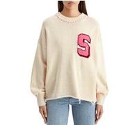 Scotch & Soda Varsity Oversized Pullover Soft Ice Taille: S | Pulls en Maille Outlet | Femme