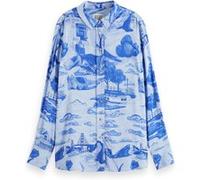 Scotch & Soda Viscose Printed Relaxed Fit Shirt Journey Of The Free Mind B Taille: 36 | Chemises Outlet | Femme |