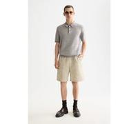Scotch & Soda Washed Nylon-blend Poplin Wide Fit Cargo Bermuda Plaza Taupe Taille: S | Shorts de Sport Outlet | Homme | Le Noir