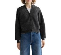Scotch & Soda Women's Core Fuzzy Relaxed Cardigan Sweater, Charcoal Melange, L