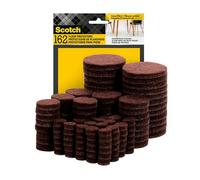 Scotch SP847-NA Lot de 162 Patins en Feutre pour protéger Les planchers en Bois Dur, Tailles Assorties, Design Autocollant, Protection Contre Les entailles, Les Bosses et Les Rayures Beige