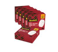 Scotch Super Hold Ruban adhésif super résistant transparent l.19 mm x L.25,4 m - Lot de 5 + 1 offert