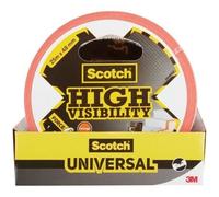 Scotch Ruban Adhésif en Toile Orange Haute Visibilité - 1 Rouleau (25 m x 48 mm) | Multi-usages, Forte Adhérence, Déchirable à la Main, Inscriptible, Pour Réparations et Regroupement