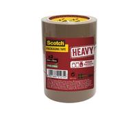 Scotch Ruban adhésif d'emballage 3M HEAVY 50 mm x 66 m Marron