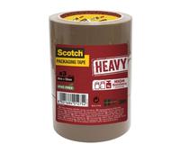 SCOTCH Tour de 3 rouleaux adhésifs d'emballage Heavy - Marron havane