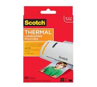 Scotch (TP5903-100) Pochettes de plastification thermiques 12,7 x 17,8 cm 100-Pouches claire
