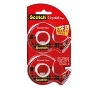 Scotch Dévidoir À Main Crystal, Transparent, Pack Économique