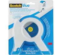 ScotchBlue Applicateur de Ruban de Masquage avec 1 Rouleau (36 mm x 18,2 m) Multi-Surfaces - Pour Moulures, Plinthes, Fenêtres et Encadrements Portes