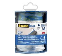 ScotchBlue Dévidoir de plastique pré-masqué - 60,9 cm x 27,4 m (16,7 m2), 1 Rouleau