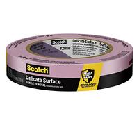 ScotchBlue Ruban de Masquage de Peintre - Surface Délicate Avancée, Papier Crêpe Bleu, 1 Rouleau, 24mm x 54,8 m