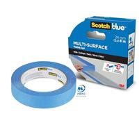 ScotchBlue Ruban de masquage multi-surfaces de qualité supérieure, 24 mm x 41 m, 1 rouleau/paquet - Ruban adhésif bleu Scotch pour peinture et décoration, intérieur et extérieur, adhère bien, 70%