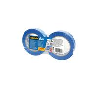 SCOTCH Ruban de masquage multi-surfaces murs/plafonds/métal/bois/verre Bleu 24 mm x 41 m Lot de 2
