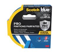 ScotchBlue™ Ruban de masquage PRO finitions parfaites - PEFC Bleu 24 mm x 41 m