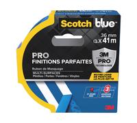 ScotchBlue™Ruban de masquage PRO finitions parfaites - PEFC Bleu 36mm x 41m