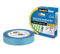 3M Ruban de masquage ScotchBlue – 24 mm x 41 m – Bleu, résistant aux UV, intérieur et extérieur