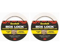 ScotchBox Lock Ruban d'emballage - 1 Rouleau, 48 mm x 50 m - Ruban d'expédition et d'emballage solide (Lot de 2)