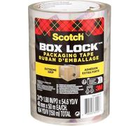 ScotchBox Lock Ruban d'emballage - 3 Rouleaux, 48 mm x 50 m - Ruban d'expédition et d'emballage solide