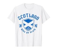 Scotland Alba Gu Brath Drapeau écossais Pride Vintage T-Shirt Graphique avec Valeur, Homme, Blanc, S