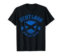 Scotland Alba Gu Brath Drapeau écossais Pride Vintage T-Shirt Graphique avec Valeur, Homme, Noir, S