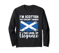 Scotland Flag Proud Elegant Scottish Boyfriend Girlfriend Manche Longue