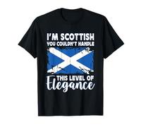 Scotland Flag Proud Elegant Scottish Boyfriend Girlfriend T-Shirt