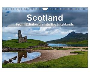 Scotland - From Edinburgh into the Highlands (Wall Calendar 2027 DIN A4 landscape), CALVENDO 12 Month Wall Calendar: Travel all the way across Scotland and discover the beauty of the country