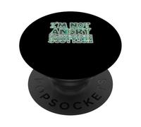 Scotland Humour I'm Not Angry I'm Just Smiling in Scottish PopSockets PopGrip Adhésif