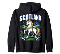 Scotland Outfit for Women Men Scottish Unicorn Flag Thistle Sweat à Capuche