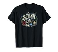 Scotland The Auld Country Imprimé Vieilli T-Shirt