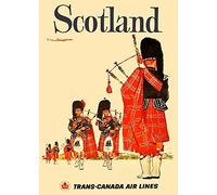 Scotland Wall Art Scotland Poster Scottish Print Travel Advert 1963 Glasgow Edinburgh, 11.7 x 16.5 (A3)