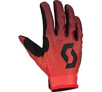 Scott 350 Dirt Evo Gants de Motocross Rouges/Noirs (Red/Black,M)