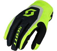 Scott 350 Dirt Gants de motocross, noir-jaune, taille XL pour homme