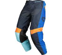 Scott 350 Race Evo 2023 Pantalon de motocross pour enfants, bleu-orange, taille 28 pour des gamins