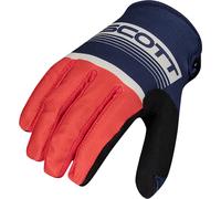 Scott 350 Race Gants de Motocross, bleu-orange, taille XL pour homme