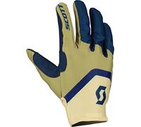Scott 350 Track Evo Gants de Motocross (Beige/Blue,M)