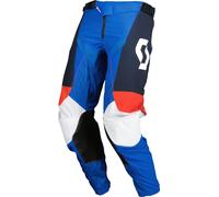 Scott 450 Angled 2023 Pantalon de motocross, bleu/rouge, Taille 32
