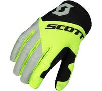 Scott 450 Angled Regular Gants Motocross, noir-jaune, taille S pour homme