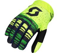Scott 450 Noise Gants de Motocross, jaune/vert, Taille 2XL