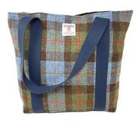 Scott and MacKenzie Harris Tweed Sac Tote Traditionnel MacLeod à Tartan | Doublure en coton, poche intérieure pour téléphone