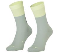 Scott - Block Stripe Crew - Chaussettes de cyclisme - EU 36-38 - S - spray grey / acid yellow