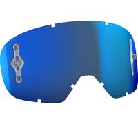 Scott Buzz MX Works Chrome Lentille de remplacement, bleu pour homme
