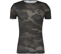 Scott Carbon Camo, chemise fonctionnelle manches courtes XXL Noir/Gris Foncé Noir/Gris Foncé