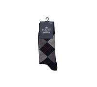 SCOTT Chaussettes Jacqo (Lot de 5) Motif Jacquard Homme (FR/ES, Numérique, 43, 46, Taille normale, Taille normale, Noir/Gris/Rouge)