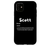 Scott Definition Nom personnalisé Costume personnalisé pour Scotts Coque pour iPhone 11