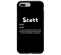 Scott Definition Nom personnalisé Costume personnalisé pour Scotts Coque pour iPhone 7 Plus/8 Plus