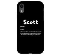 Scott Definition Nom personnalisé Costume personnalisé pour Scotts Coque pour iPhone XR